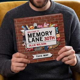 'Memory Lane' 30th Birthday Book alternative