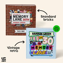'Memory Lane' 30th Birthday Book alternative