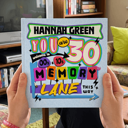 'Memory Lane' 30th Birthday Book alternative