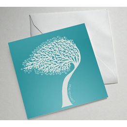Cornish Tree Illustrated Greetings Card alternative