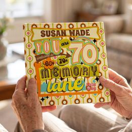 'Memory Lane' 70th Birthday Book alternative