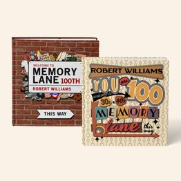 'Memory Lane' 100th Birthday Book