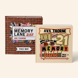 'Memory Lane' 21st Birthday Book