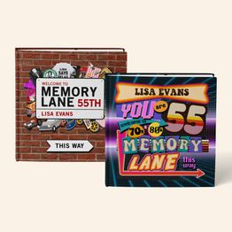 Personalised 55th Birthday Book 'Memory Lane' 2026