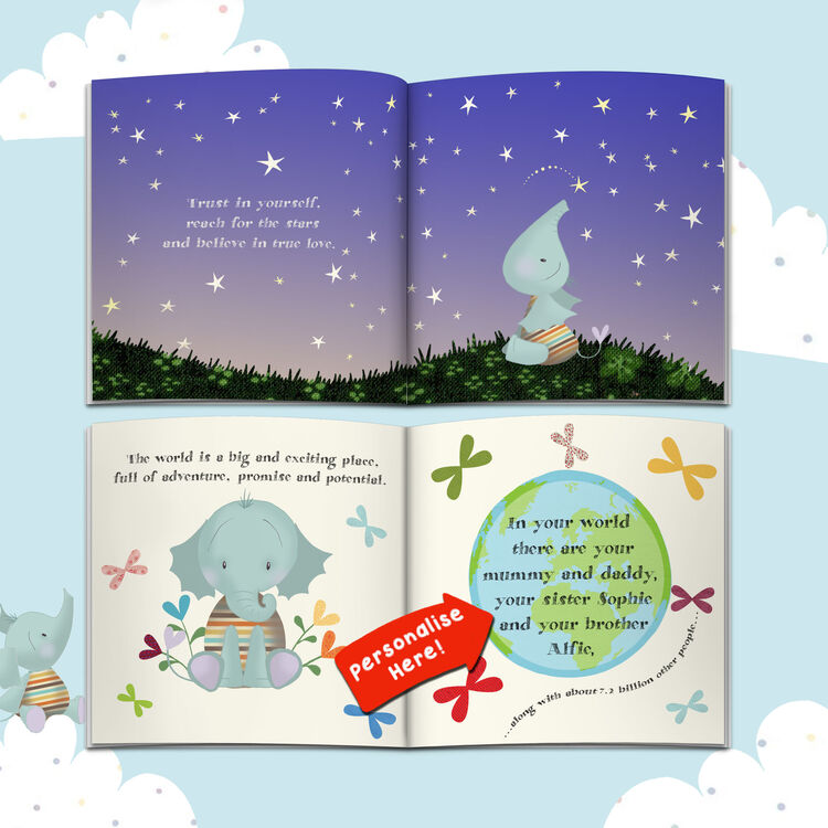 Welcome To The World Personalised New Baby Book from £19.95