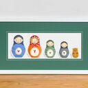 Russian Doll Family Portrait Personalised Print additional 5