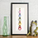 Russian Doll Family Portrait Personalised Print additional 8