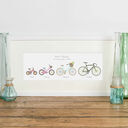 Personalised Family Bicycle Art Print additional 5