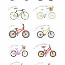 Personalised Family Bicycle Art Print additional 4