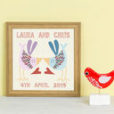 Love Bird Kiss Personalised Framed Print additional 2