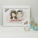 Personalised Illustrated Couple Print additional 3