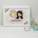 Personalised Illustrated Same Sex Couple Print for Women additional 5