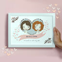 Personalised Illustrated Same Sex Couple Print for Women additional 4