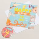 'Wow You're' Themed Birthday Card and Personalised Badge additional 4