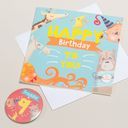 'Wow You're' Themed Birthday Card and Personalised Badge additional 9