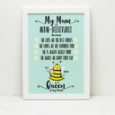 Personalised 'Mum-believable' Print For Mum additional 5