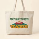 Personalised Teachers Retro Tote Bag additional 1