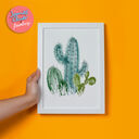 'Cactus' Illustrated Print by James Cluer additional 1