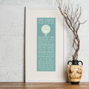 30th Birthday 'The Day You Were Born' Special Edition Personalised Print additional 2