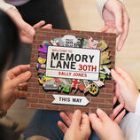 Personalised 30th Birthday Book 'Memory Lane' additional 1