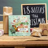 Personalised 'Christmess Advent-ure!' Christmas Advent Book additional 12
