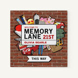 Personalised 21st Birthday Book 'Memory Lane' additional 1