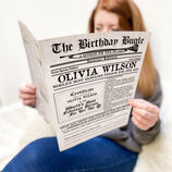 'The Birthday Bugle' Personalised Newspaper For Her additional 2