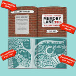 Personalised 'Memory Lane' 25th Birthday Book additional 3