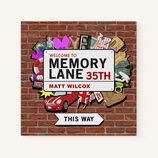 Personalised 35th Birthday Book 'Memory Lane' additional 1