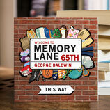 Personalised 65th Birthday 'Memory Lane' Book additional 2