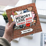 Personalised 80th Birthday 'Memory Lane' Book additional 2