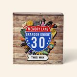 Personalised 'Memory Lane' 30th Birthday Book US Edition additional 1
