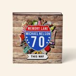 Personalised 'Memory Lane' 70th Birthday Book US Edition additional 1