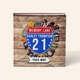 Personalised 'Memory Lane' 21st Birthday Book US Edition additional 1