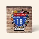 Personalised 'Memory Lane' 18th Birthday Book US Edition additional 1