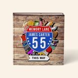 Personalised 'Memory Lane' 55th Birthday Book US Edition additional 1