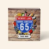 Personalised 'Memory Lane' 65th Birthday Book US Edition additional 1