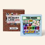 Personalised 'Memory Lane' 25th Birthday Book additional 1