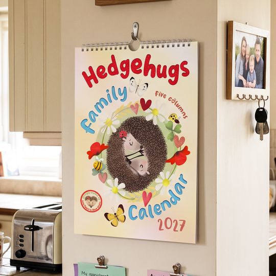 Hedgehugs 2027 Family Organiser Calendar