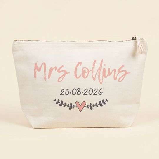 Personalised Make Up Bag For Brides