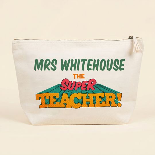 Personalised Super Teacher Pencil Case