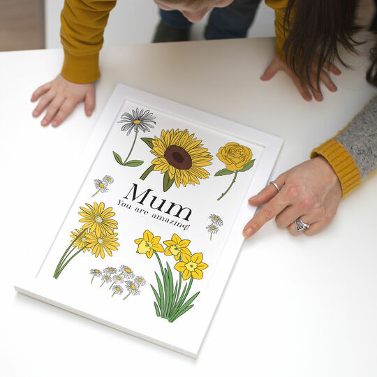 Personalised Flower Print by James Cluer