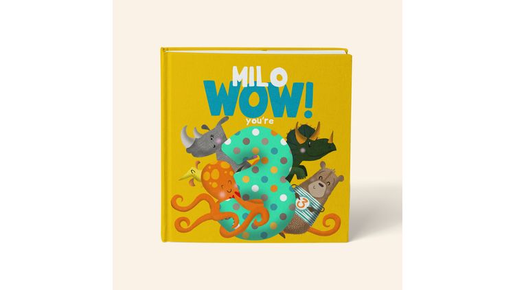 'Wow You're Three' 3rd Birthday Children's Book