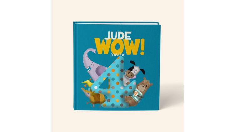 'Wow You're Four' 4th Birthday Children's Book