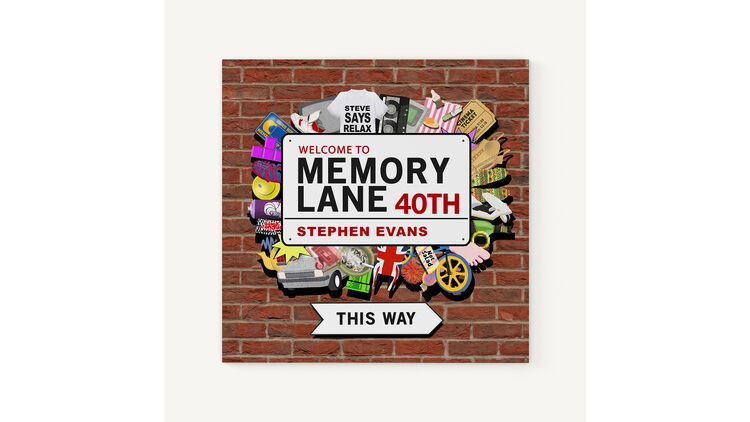 Personalised 'Memory Lane' 40th Birthday Book
