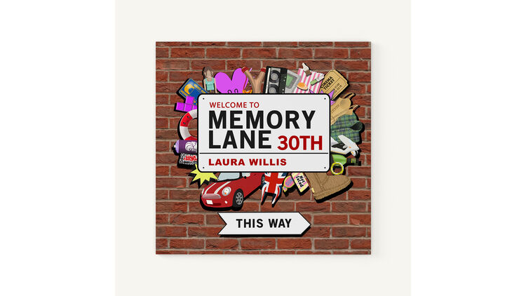 Personalised 30th Birthday Book 'Memory Lane'