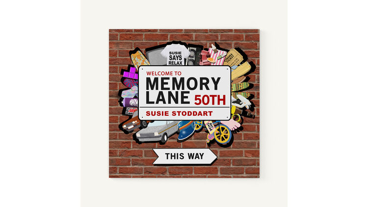 Personalised 50th Birthday Book 'Memory Lane'