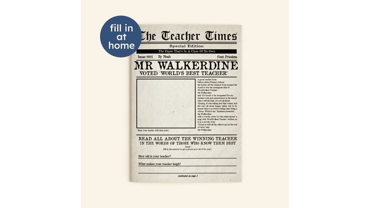 'The Teacher Times' Personalised Newspaper for Teachers