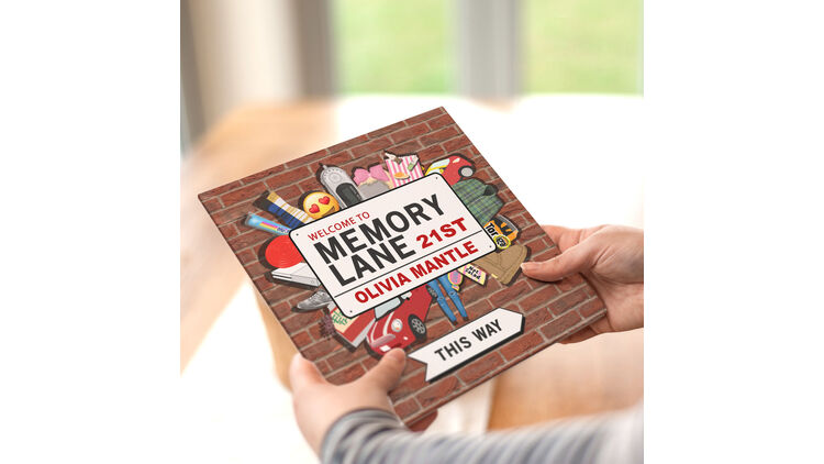 Personalised 21st Birthday Book 'Memory Lane'