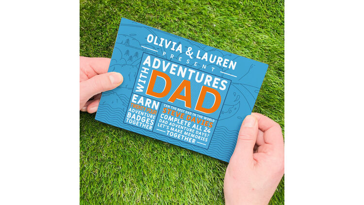 Personalised 'Adventures With Dad' A5 Book
